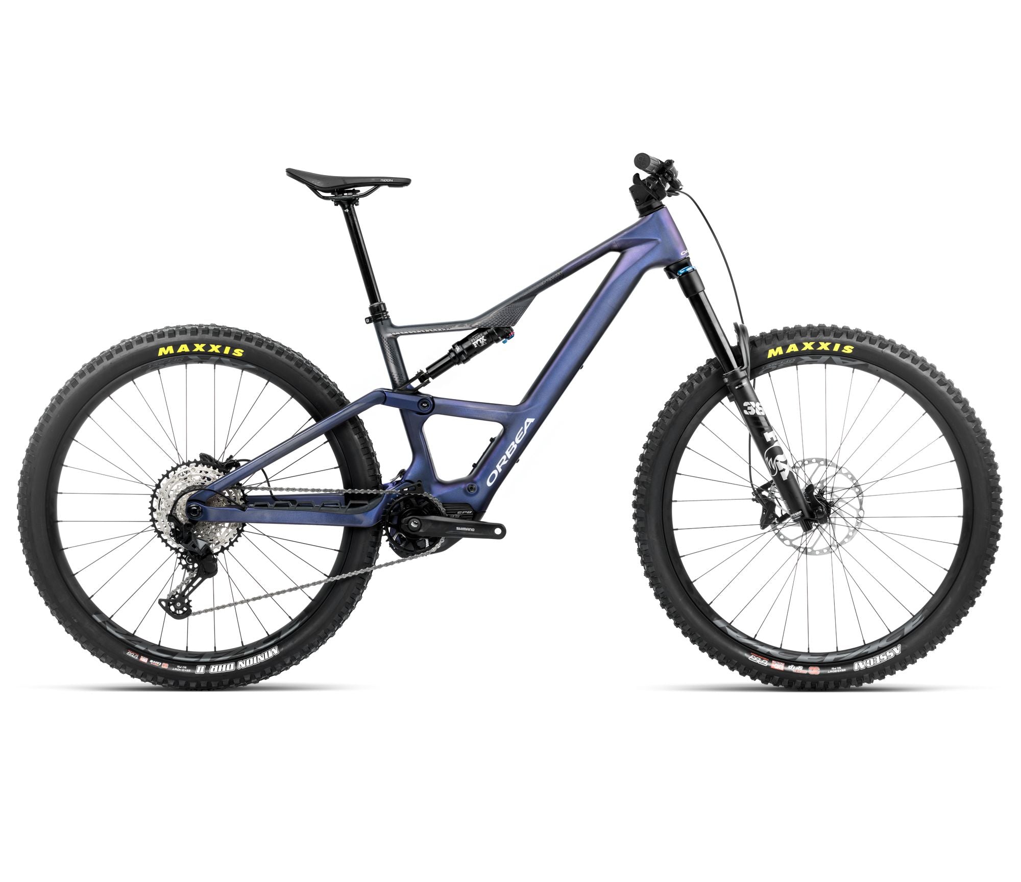 Orbea RISE LT M20 420W Tanzanite Carbon Vue - Carbone Brut (2025)